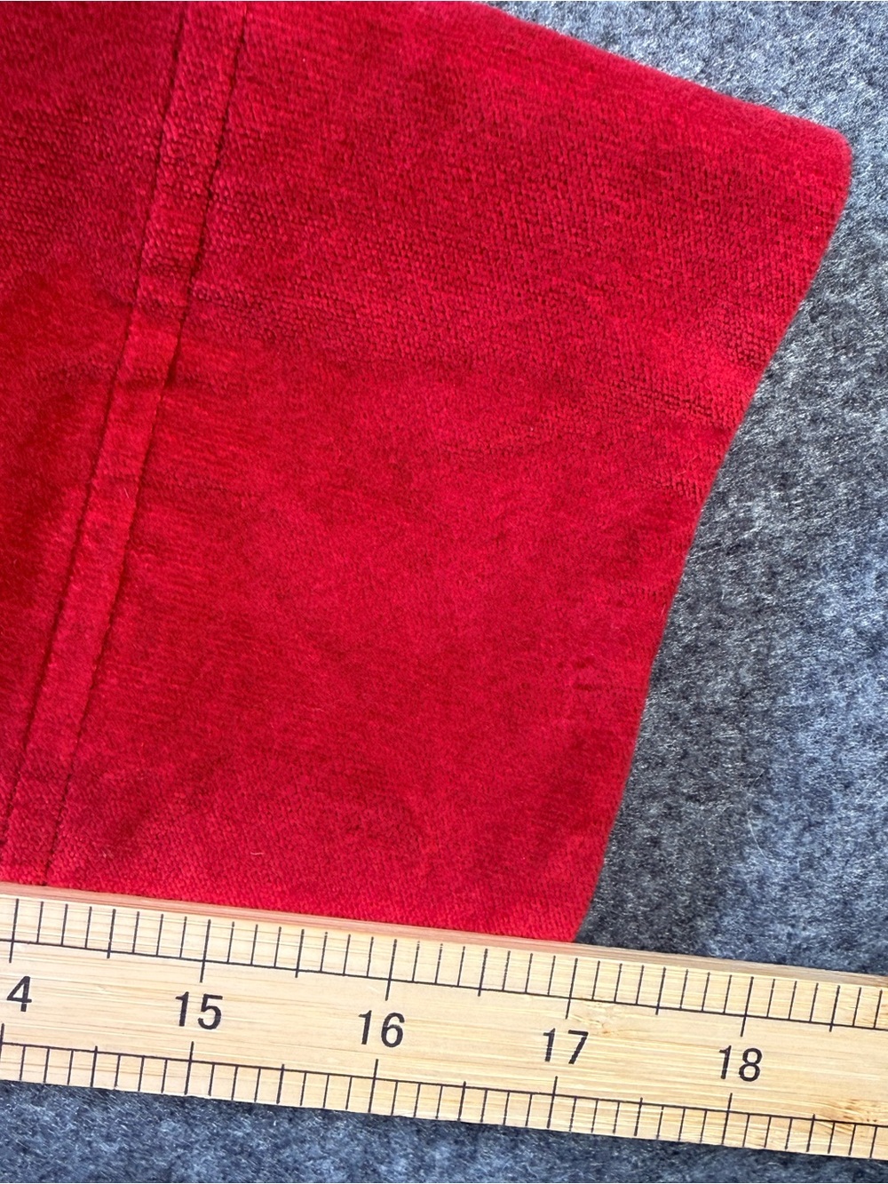Talbots Woman Rich Red Velour Button Front Jacket Stretch Plus Size 18W Holiday - Picture 10 of 10